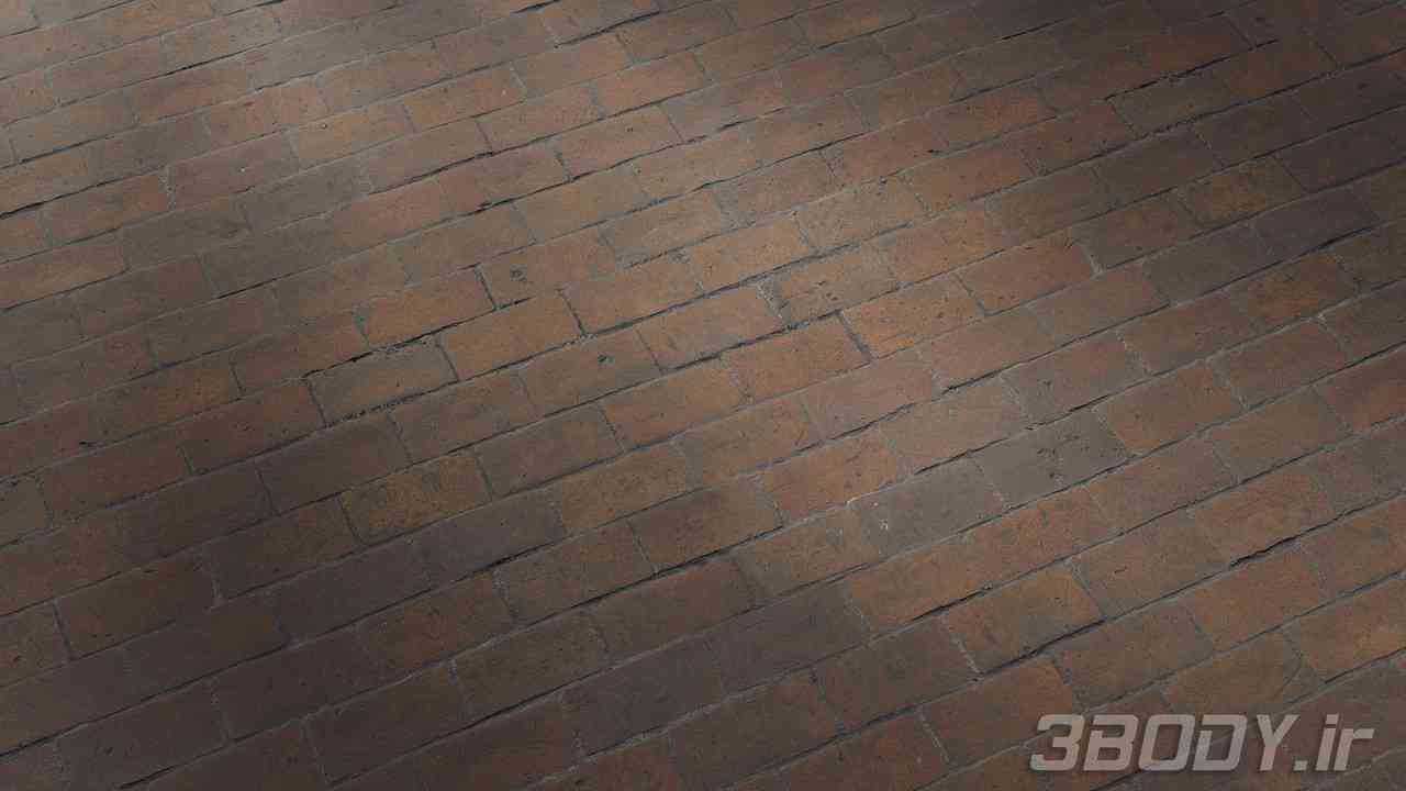 متریال آجر کف floor brick عکس 1